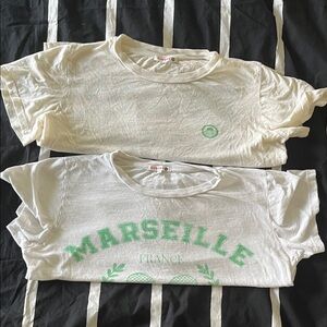 Sundry 2 x slightly cropped t-shirts Gently Used